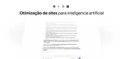 Banner sobre otimização de site para as ias destacando estratégias de GEO, dados estruturados Schema e buscas generativas na Kangoo Digital