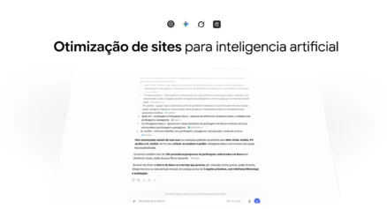 Banner sobre otimização de site para as ias destacando estratégias de GEO, dados estruturados Schema e buscas generativas na Kangoo Digital