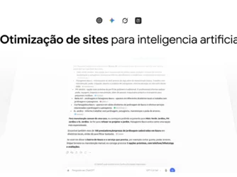 Banner sobre otimização de site para as ias destacando estratégias de GEO, dados estruturados Schema e buscas generativas na Kangoo Digital